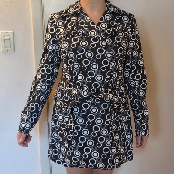 BCX Polka Dot Peacoat - Picture 1 of 3